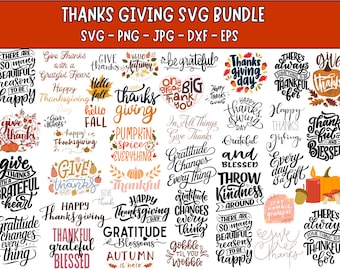 Thanksgiving Quotes SVG Bundle: Rustic Fall Designs (Digital Download)