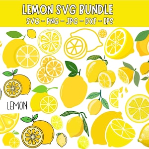 Lemon SVG Cut File: Summer T-Shirt Design, Cricut Clipart (Digital Download)