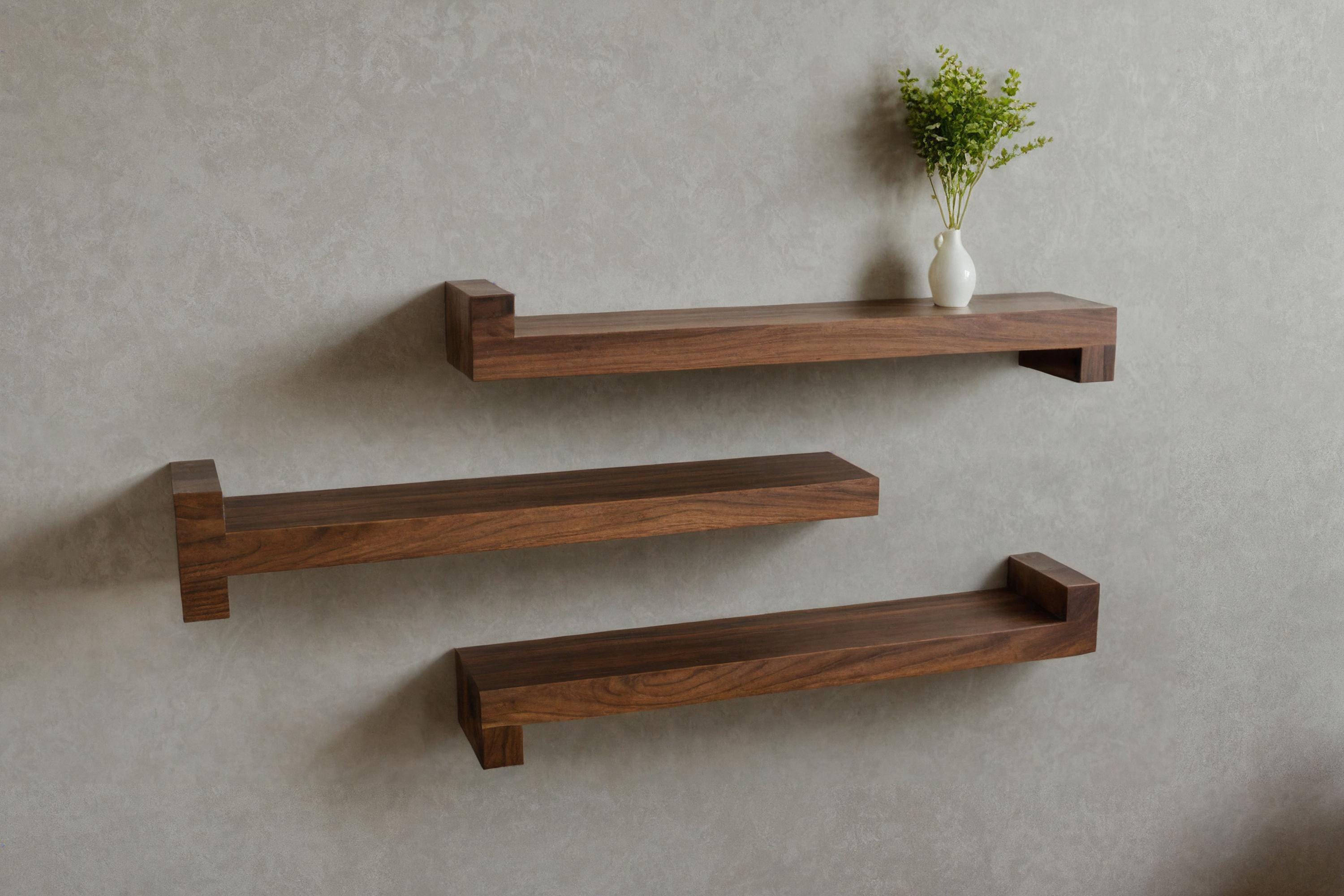 Handcrafted Shelf Wooden Shelf, Handcrafted Shelf, Modern Wood Shelf, Rustic & Vintage ...