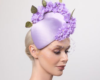 Lavender Lilac fascinator, Kentucky derby headband, Spring lilacs fascinator, Kentucky derby hat, wedding fascinator