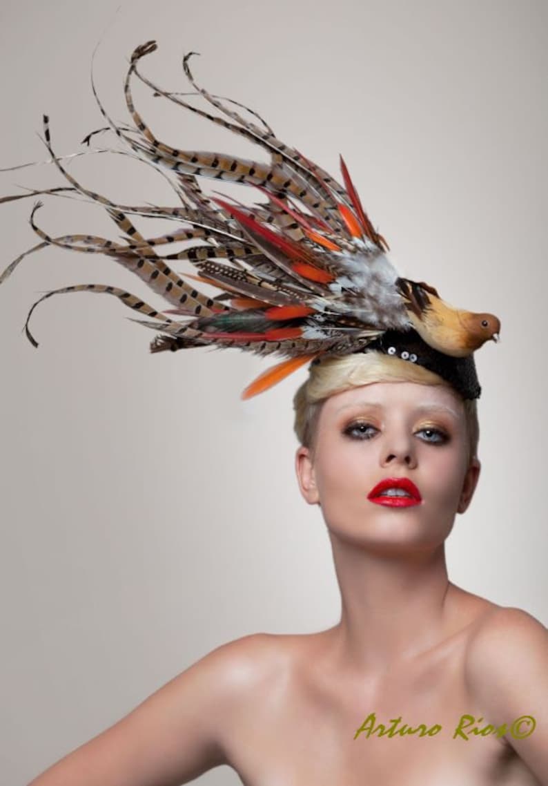 Melbourne Cup  Fascinator, Brid Headpiece, Cocktail hat, Fashion Hat 