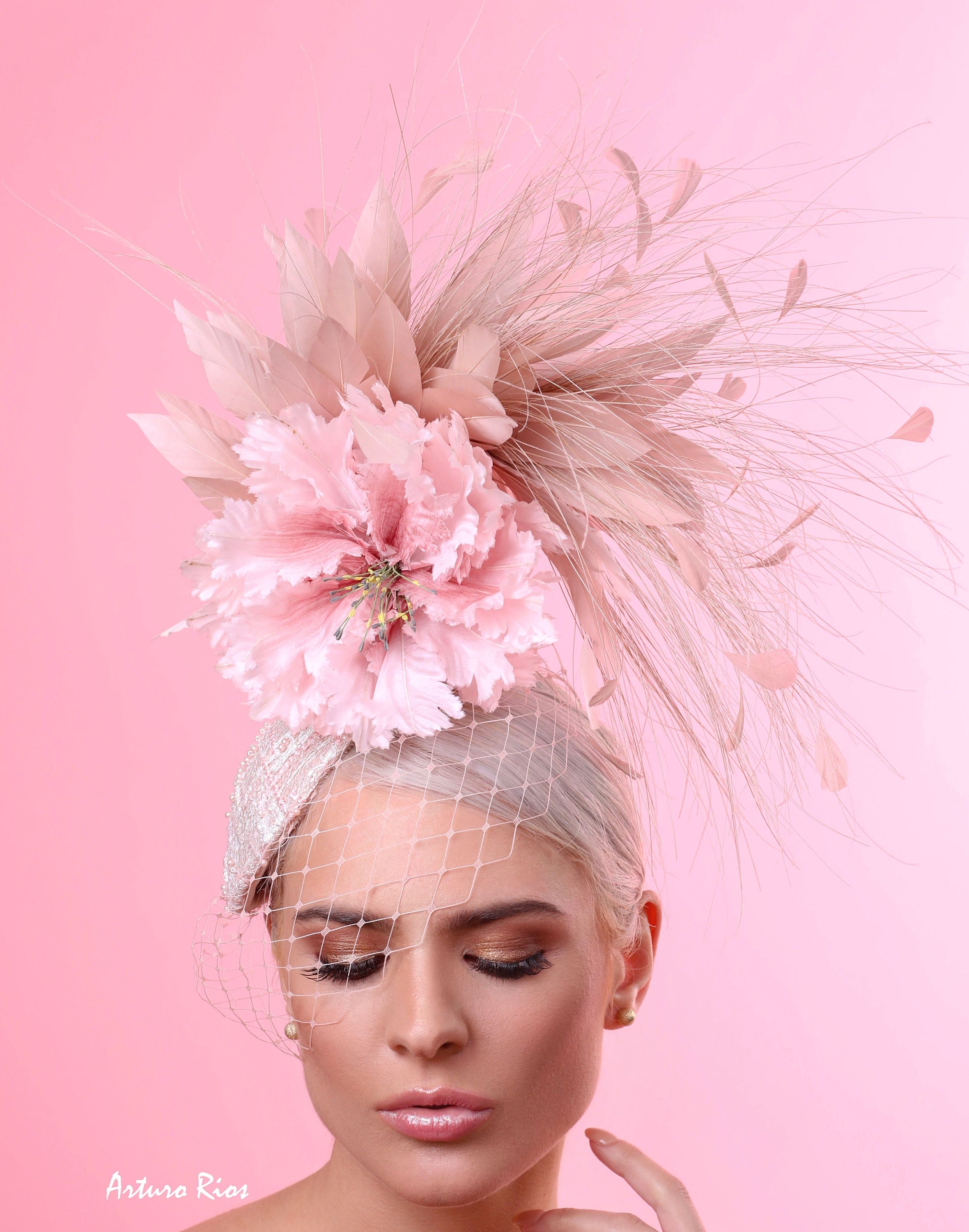 Nude Blush Fascinator Kentucky Derby 