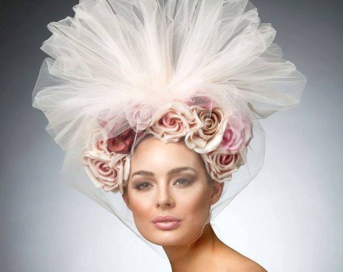 blush headpiece
