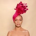 Raspberry fascinator, derby fascinator, kentucky derby Fascinator