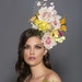 Assorted Silk bouquet headband, Spring flower fascinator, Spring derby hat, kentucky derby hat, Melbourne cup hats, Preakness hats