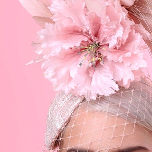 Nude Blush Fascinator, Kentucky Derby Fascinator, Oaks Day Fascinator