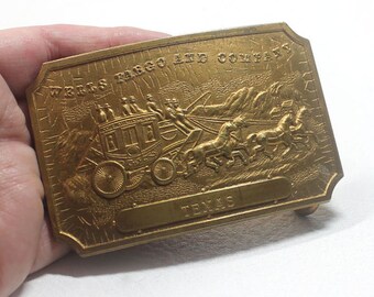 wells fargo belt buckle 1852