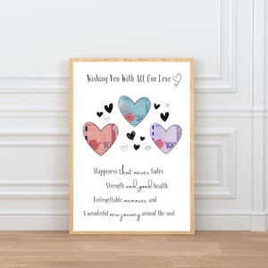 Birthday Gift Money, From the Heart Money Gift for Adults, Last Minute Gift, PDF Instant Download, Gift Poster Printable
