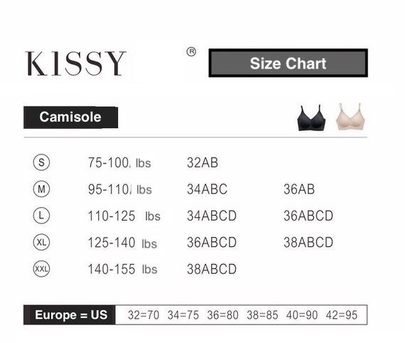 Kissy Wireless and Seamless Camisole Bralette and Panty Set Classic Black,  Yoga and Pilates Wear, Maternity Bra 