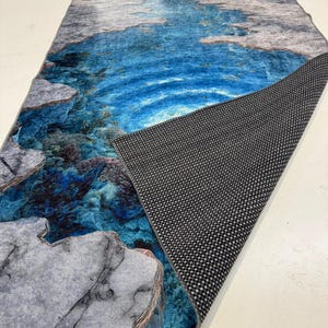3D Underwater Rug, Huge Crack Carpet, Huge Crack Rug, 3D Looking Carpet, 3D Looking Rug, Optical Illusion Carpet, Optical Illusion Rug image 6