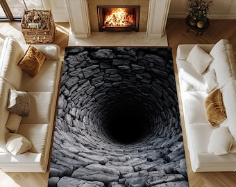 3D Optical Illusion Rug, Water Well Design