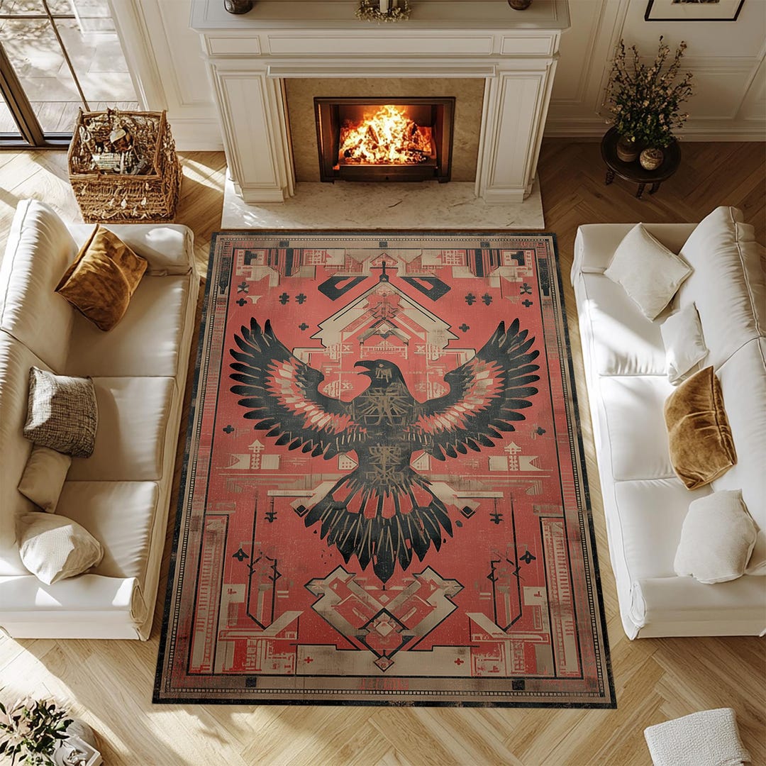 Tribal Eagle Carpet, Tribal Eagle Rug, Eagle Carpet, Eagle Rug, Eagle ...