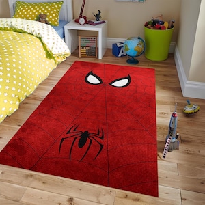 Spider Man Carpet, Spider Man Rug, Spiderman Rug, Spiderman Pattern Rug, Spider Man Pattern Rug, Spider Web Rug, Spider Rug