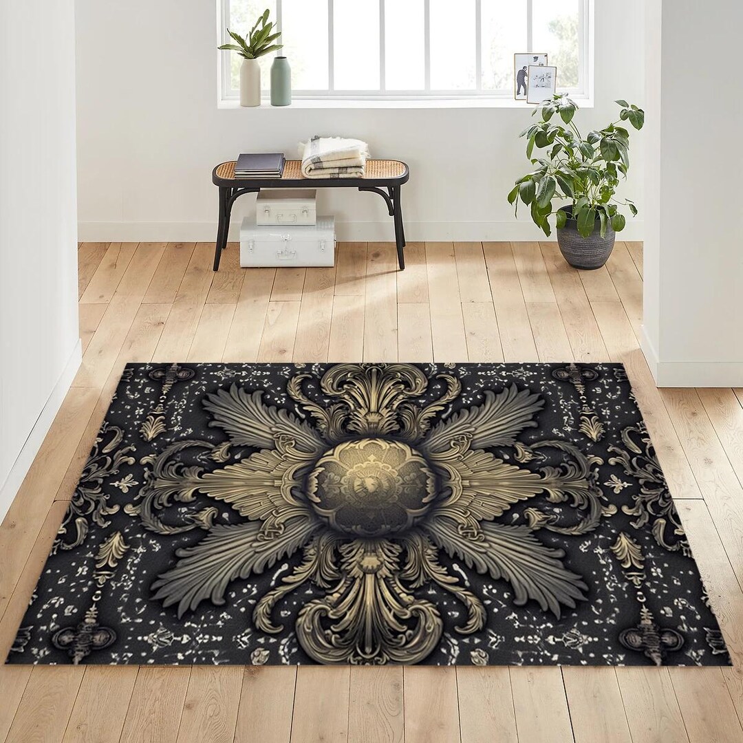Goth Style Carpet, Goth Style Rug, Hyper Detailed Carpet, Hyper ...