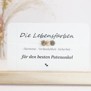 Pulsera para mejor padrino, regalo para padrino, padrino favorito, padrino amuleto de la suerte, pulsera de la suerte para mejor padrino