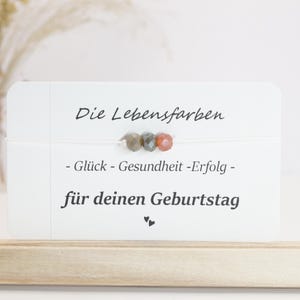 Bracelet d'anniversaire pour meilleure amie, cadeau pour collègue, bracelet d'amitié avec carte, cadeau pour sœur, bracelet pour mère