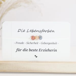 Bracelet pour meilleur éducateur, cadeau pour éducateur, éducateur préféré, porte-bonheur pour éducateur, bracelet porte-bonheur pour meilleur éducateur