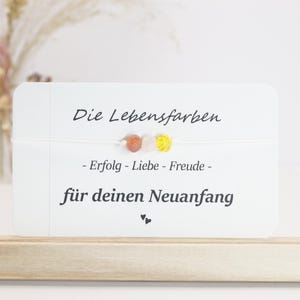 Bracelet pour un nouveau départ Cadeau pour un nouveau départ, porte-bonheur, bracelet porte-bonheur pour un nouveau départ