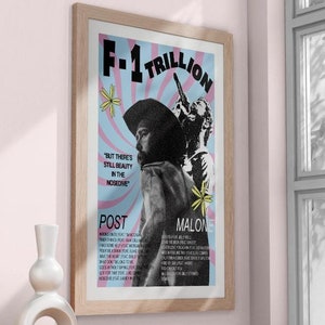 Post Malone F-1 Trillion Poster, digital download