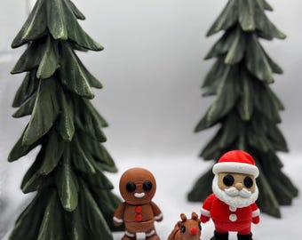 3D Printed Christmas Toys! Fun little fidget toys, articulating, cute and durable!