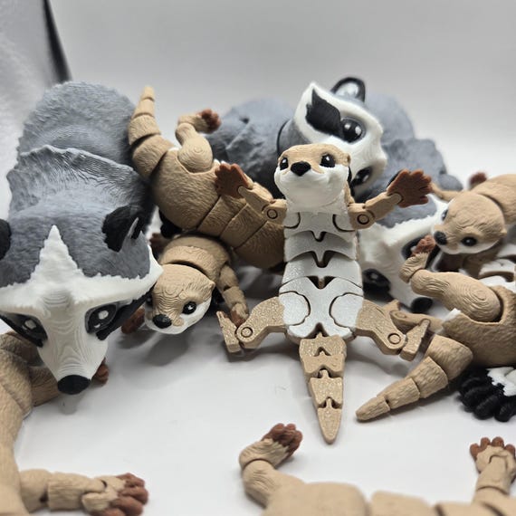 Detailed 3D Printed Animals | Articulating | Animal Toys | Flexi Animals