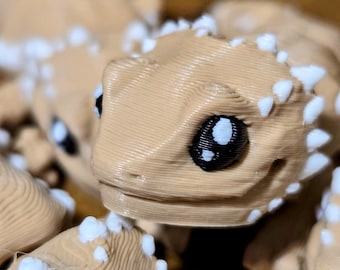 High Detail Lizards! Baby Articulating Bearded Dragons! 3D Printed |