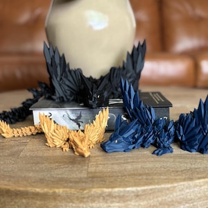 Fourth Wing Inspired Dragons! Tairn | Sgaeyl | Andarna | 3D Printed Dragons! Onyx Storm | Iron Flame |