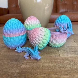 Easter Dragons with Eggs! Colorful dragons that come with a matching egg! Perfect Easter Gift!