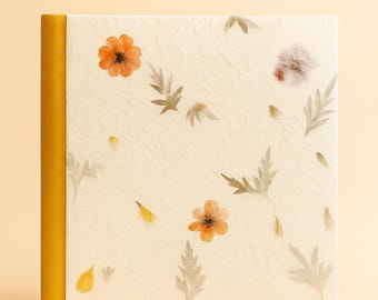 Handmade Photo Album in Mulberry Paper and Canvas – 30x30 Format