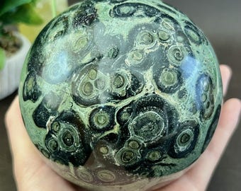 Natural Kambaba Jasper Sphere, Polisehed Crystal Ball, Meditation Ball, Healing Crystal Home Decor, Spiritual Crystal Gifts