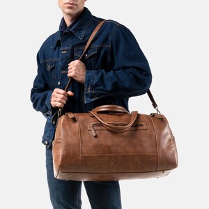 Herling Milano Remington Reisetasche Vintage Herren/Damen Wochenend-Business-Arbeitstasche