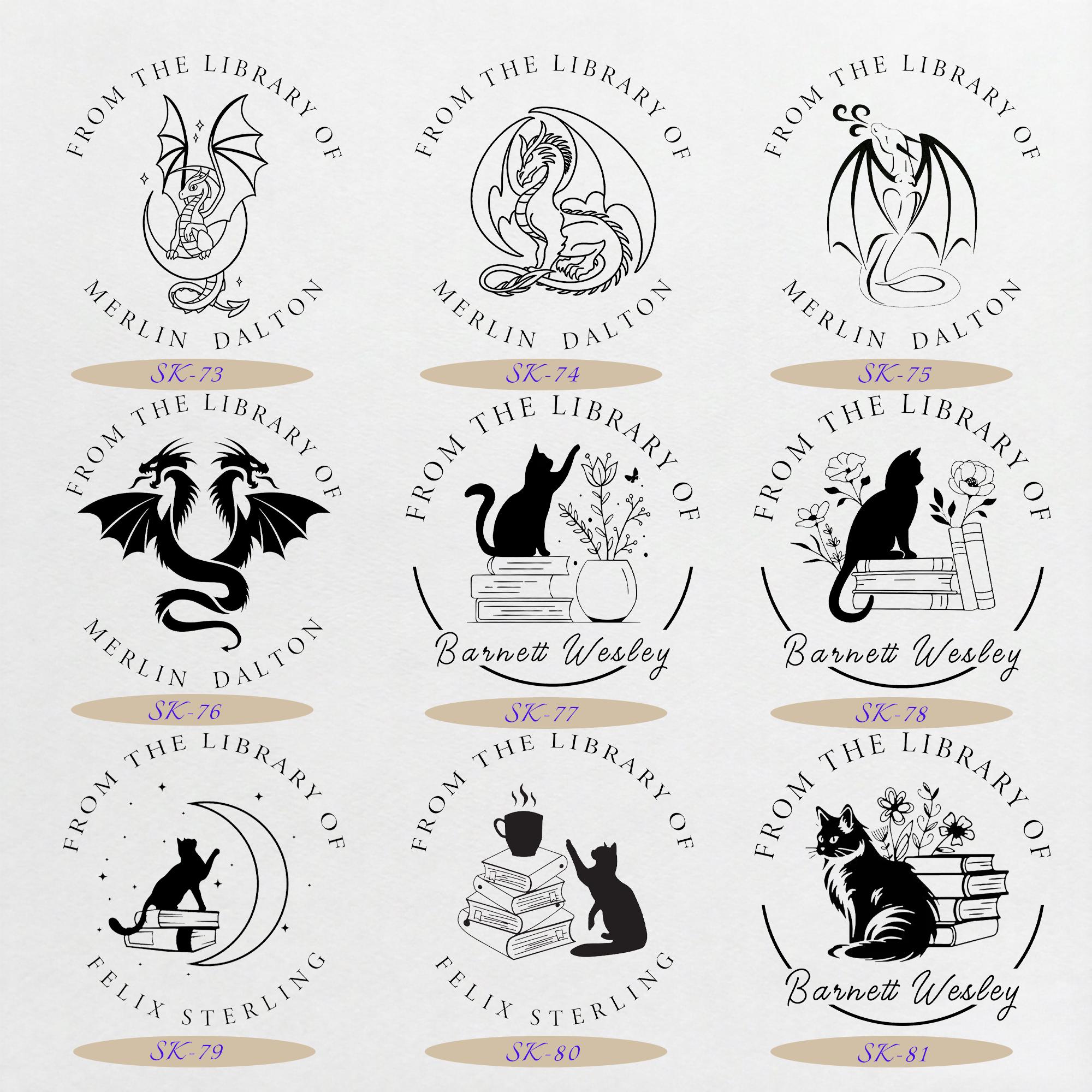 Custom Book Embosser | Personalized Library Seal, Embosser Plate Only ...