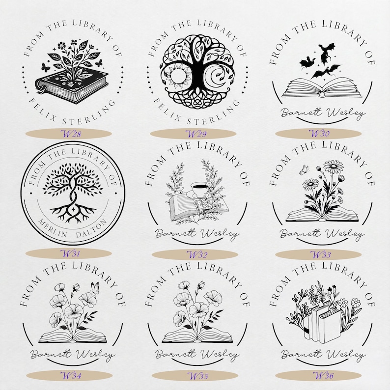 Anpassad biblioteksstämpel | 42 mm metallbokspräglingsmaskin | Präglingsklämma | Present till bokmalar bild 8