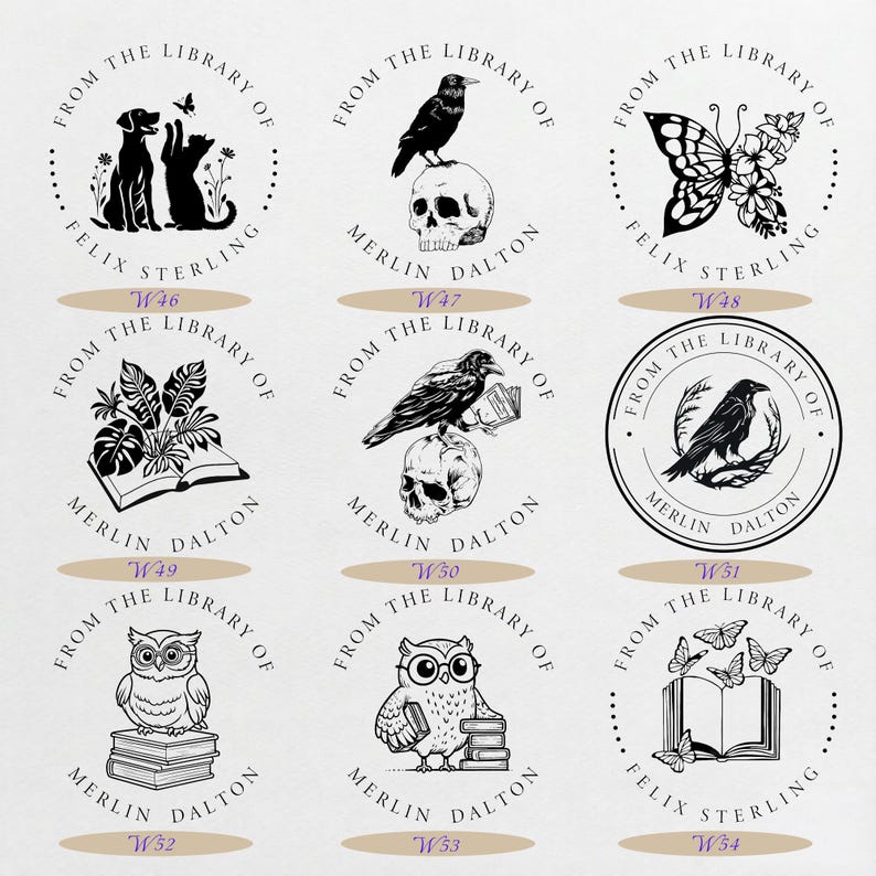 Anpassad biblioteksstämpel | 42 mm metallbokspräglingsmaskin | Präglingsklämma | Present till bokmalar bild 10