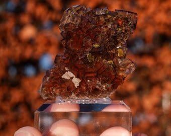 Fluoriet uit Bäuerin mine, (schaft 33), Annaberg-Buchholz, Erzgebirgskreis, Saxony, Germany