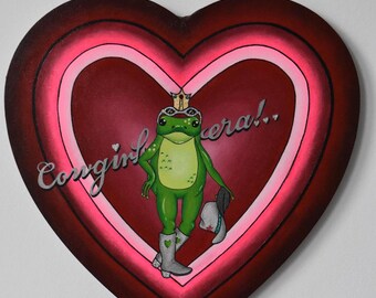 Frog painting - Sabrina carpenter inspired