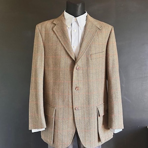 Vtg Magee Donegal Tweed Blazer Men’s Irish Wool Herringbone Action Back Sport Jacket 42R