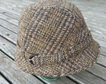 Vtg Tweed Bucket Hat, Made in England, size 59