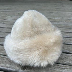 Vtg Shearling Sheepskin Hat, made in Italy