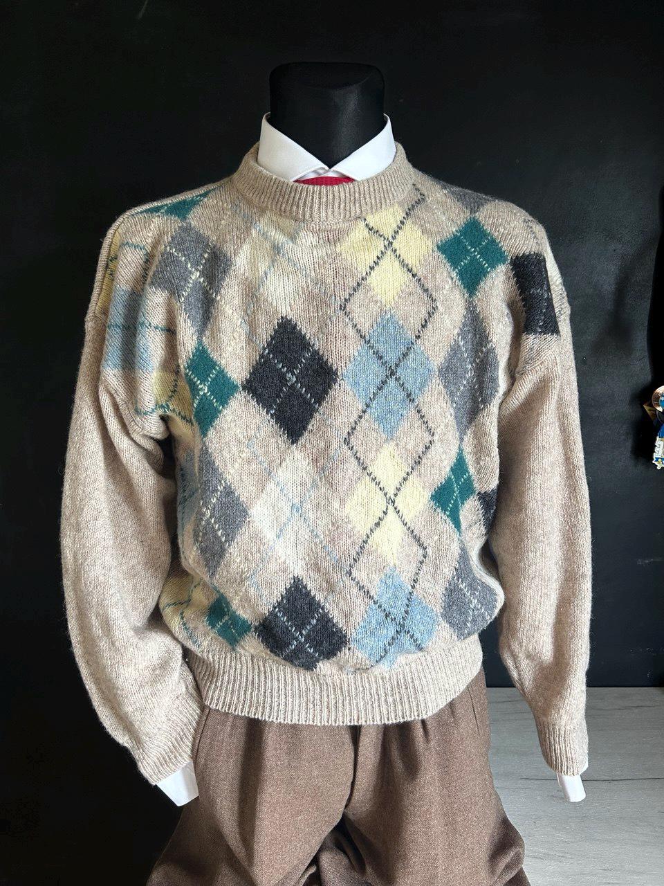 80s Argyle Sweater - Etsy