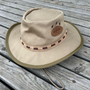 Cowboy Canvas Hat, size M/57cm/22.5&quot;