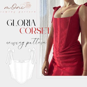 Corset Sewing Pattern: Romantic Cottagecore Style (XXS-XXXL) (PDF Pattern)