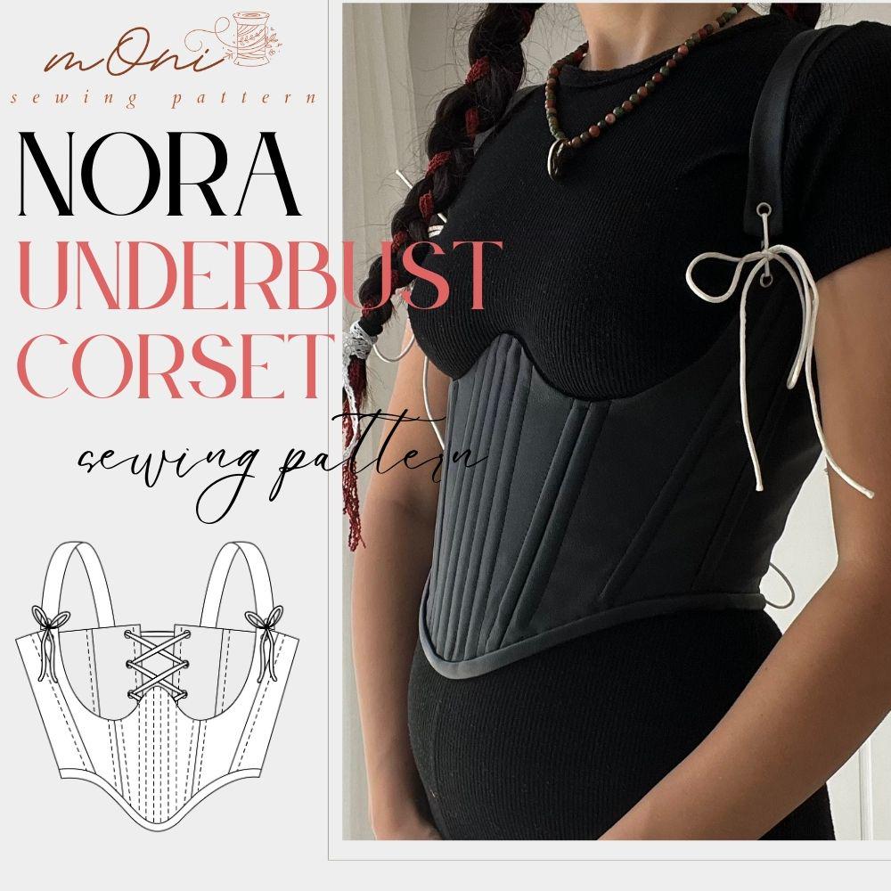 Corset Bustier Femme – Sous La Poitrine, Laçage Dos, Armatures Acier – Pour Affiner La Taille, Cosplay, Soirée
