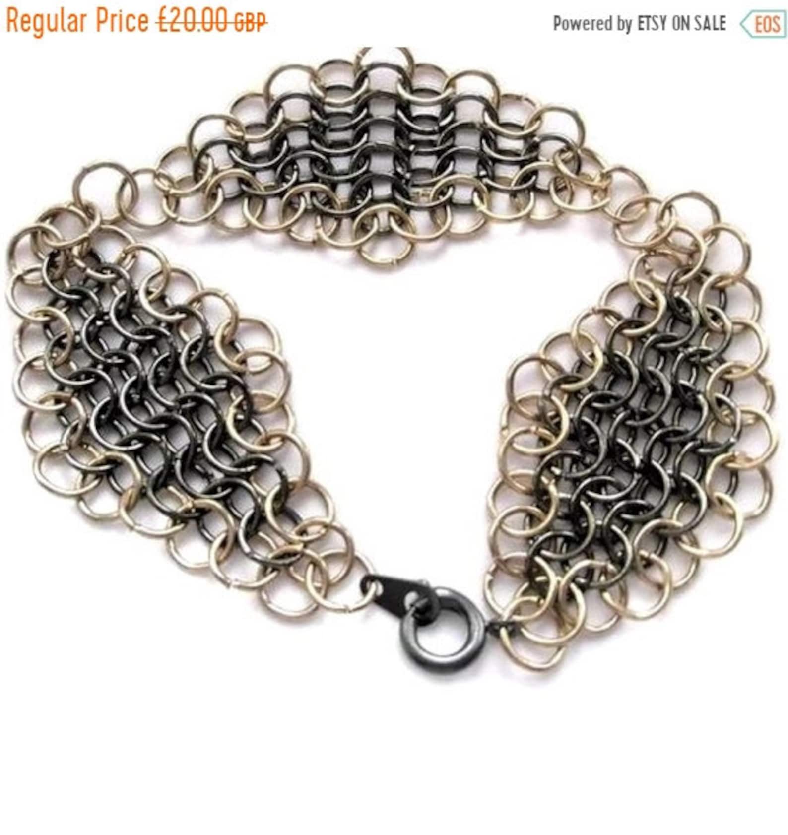 European 4 in 1 Chain Maille Bracelet - Etsy
