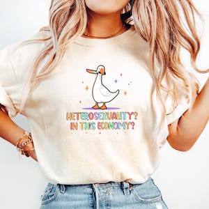 Heterosexuality In This Economy Shirt, Pride Shirt, LGBTQ Shirt, Lesbian Shirt, Pride Peace Shirt, Gay Shirt, Proud Mom Shirt, Pride Gift