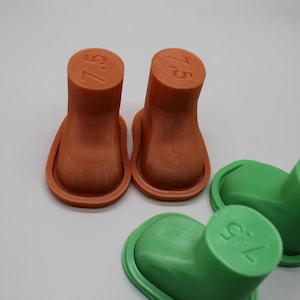 3D Printed Doll Shoe Mold Set: 7.5cm (Digital Files)