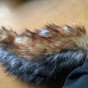 Furry Fursuit Tail: Soft Brown & Gray Costume Tail (16/17 inch)