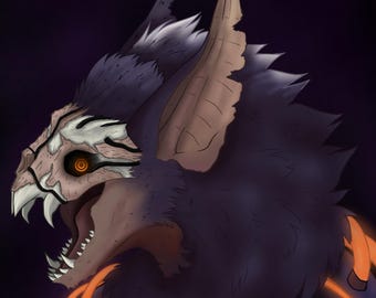 Furry Art Headshot Commission