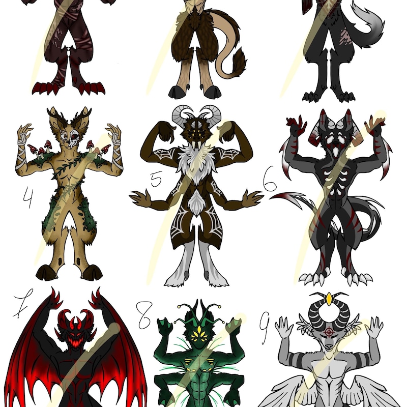 Halloween Oc Adoptable - Etsy