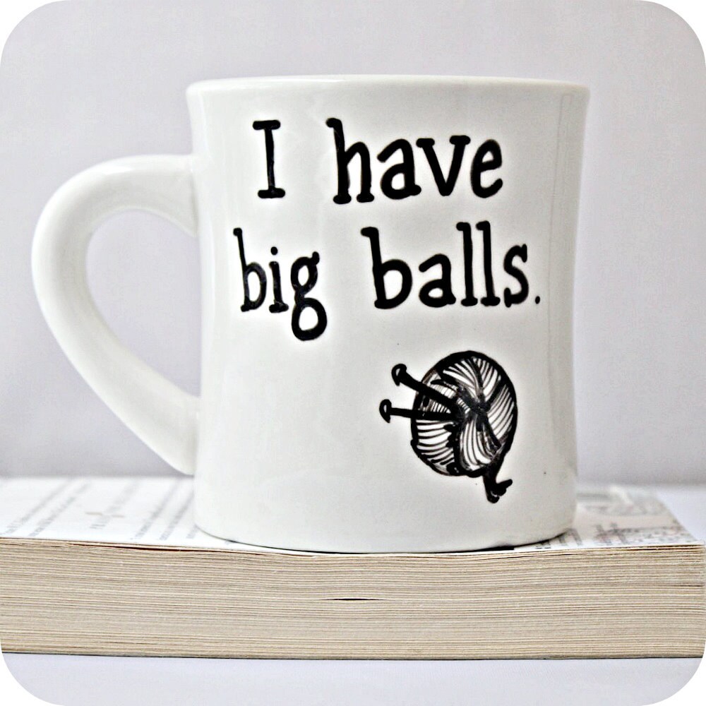 Yarn Mug Funny coffee Mug tea cup crochet knit needle Etsy